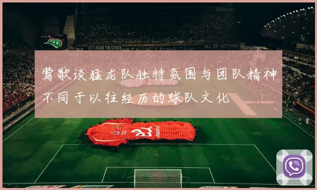 莺歌谈猛龙队独特氛围与团队精神不同于以往经历的球队文化